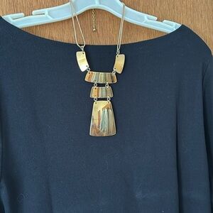 Statement piece! Believe it or not this necklace is Gold tone.